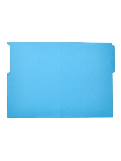 Subcarpeta cartulina liderpapel folio pestaña superior 240g/m2 azul