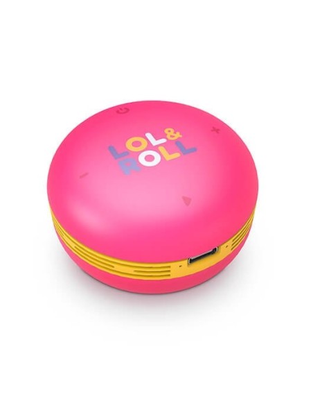 Altavoz energy sistem lol&roll pop kids rosa 5w - tws - bluetooth 5.0 - usb - c