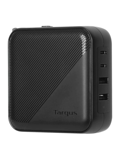 Cargador adaptador targus gan charger 100w 2 x usb 2.0 2 x usb tipo c