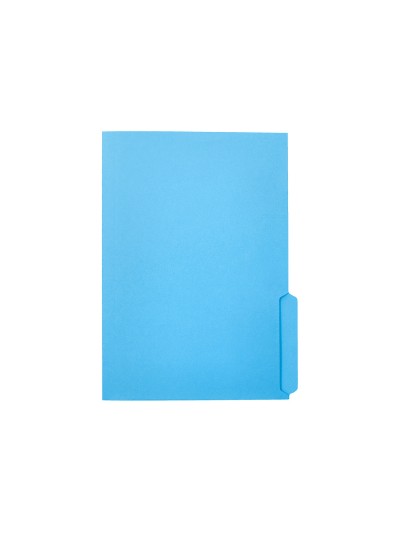 Subcarpeta cartulina liderpapel folio pestaña inferior 240g/m2 azul