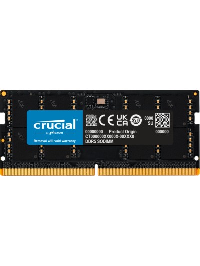 Memoria ram ddr5 32gb crucial - sodimm - 5600 mhz - pc5 44800 - cl46