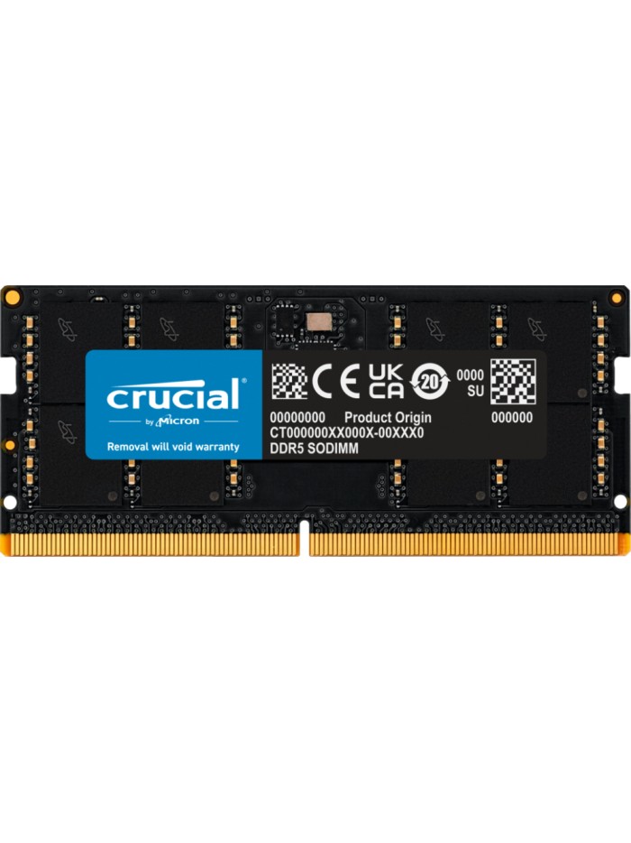 Memoria ram ddr5 32gb crucial - sodimm - 5600 mhz - pc5 44800 - cl46 Memoria ram ddr5 32gb crucial - sodimm - 5600 mhz - pc5 44800 - cl46