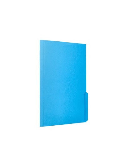 Subcarpeta cartulina liderpapel folio pestaña inferior 240g/m2 azul