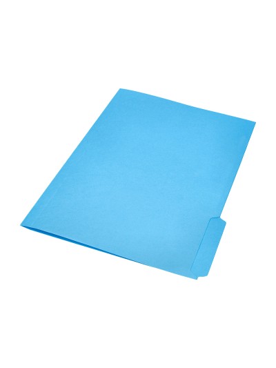 Subcarpeta cartulina liderpapel folio pestaña inferior 240g/m2 azul