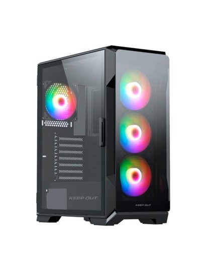 Caja ordenador gaming keep out xc - 901 pro e - atx argb cristal templado negro