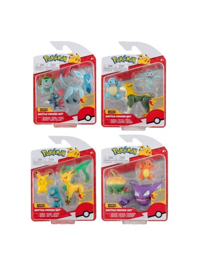 Pack de 3 fuguras pokemon batalla ola 10 surtido de 4