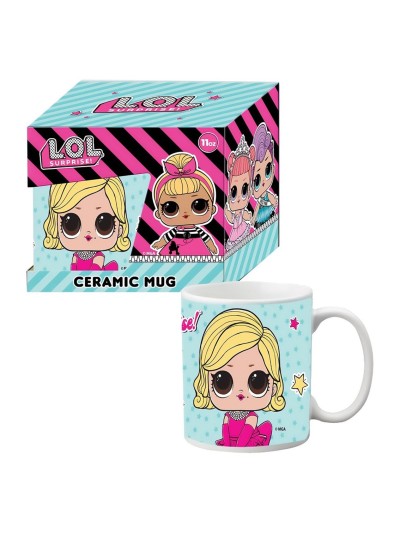 Taza gb eye lol surprise ceramica en caja de regalo azul