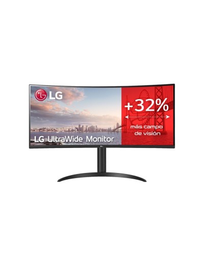 Monitor led lg 34wp75cp 34 pulgadas 3440 x 1440 21:9 5ms hdmi display port usb - c altavoces reg. altura gaming
