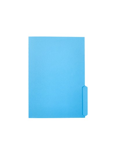 Subcarpeta cartulina liderpapel din a4 pestaña inferior 240g/m2 azul