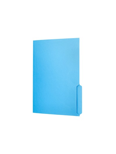 Subcarpeta cartulina liderpapel din a4 pestaña inferior 240g/m2 azul