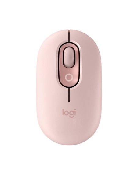 Raton inalambrico logitech pop mouse rosa