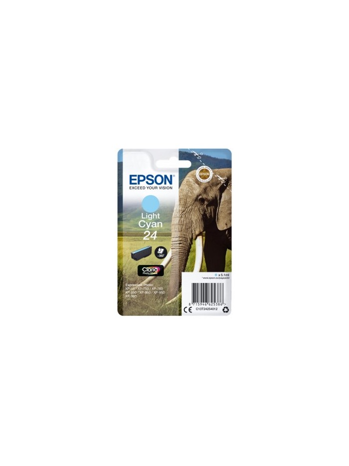 Cartucho tinta epson c13t24254012 cian claro elefante Cartucho tinta epson c13t24254012 cian claro elefante