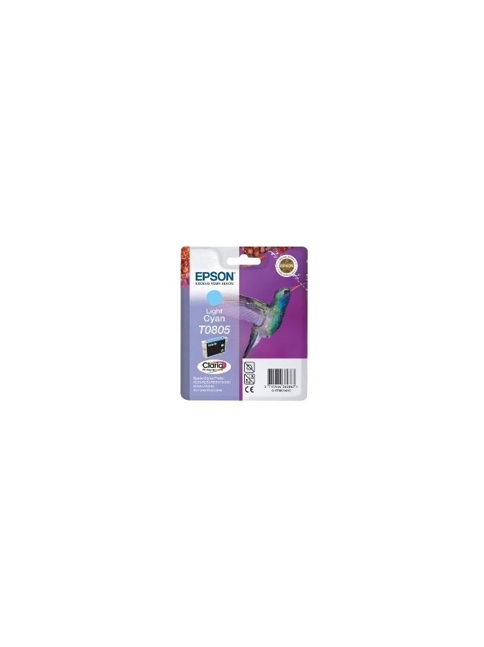 Cartucho tinta epson t0805 cian claro 7.4ml stylus photo r265 - 360 - rx560 - colibri Cartucho tinta epson t0805 cian claro 7.4ml stylus photo r265 - 360 - rx560 - colibri