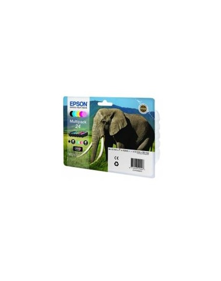 Multipack tinta epson t242840 6 colores xp - 750 c13t24284010 - elefante