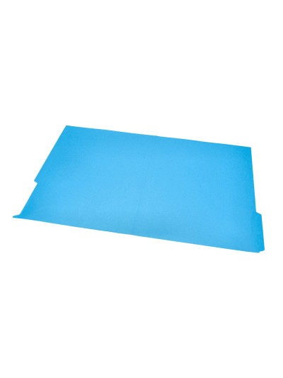 Subcarpeta cartulina liderpapel din a4 pestaña inferior 240g/m2 azul