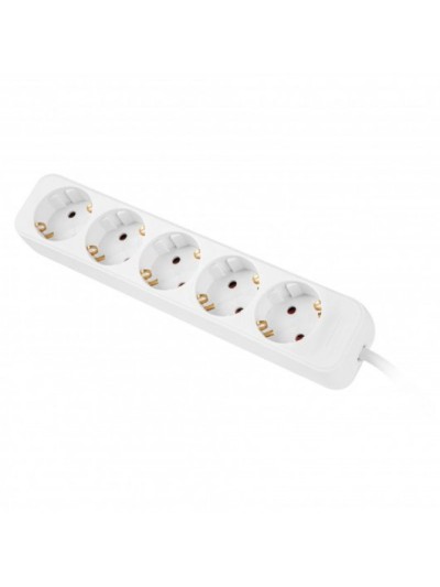 Regleta lanberg 5 tomas schuko blanca 1.5m