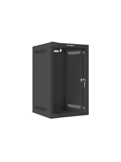 Armario rack lanberg 9u 280x310 auto ensamblado 10 pulgadas hasta 20 kg negro
