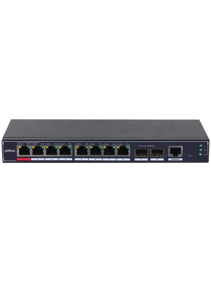 Switch it dahua dh - sg4010p - 2f 10 puertos Switch it dahua dh - sg4010p - 2f 10 puertos