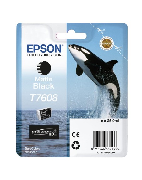 Cartucho tinta epson surecolor sc - p600 negro mate