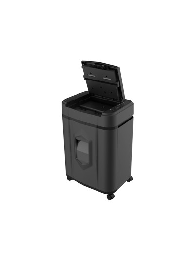 Destructora de documentos q-connect capacidad de corte 120 h auto / 10 h manual destruye grapas clips y