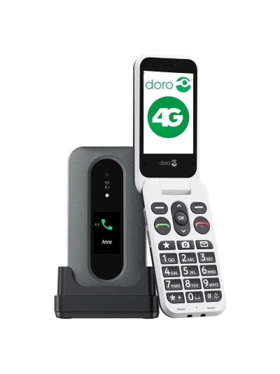 Telefono movil doro leva l30 - 2.8 pulgadas - 4g - grafito - blanco