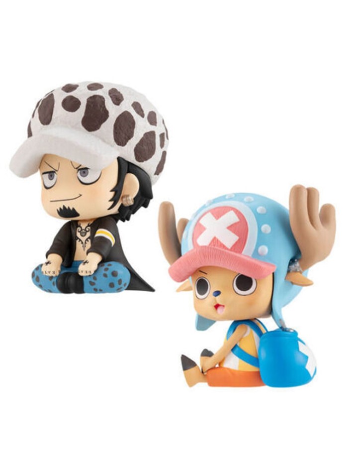 Pack 2 figuras megahouse one piece look up trafalgar d law & tony tony chopper con regalos sorpresa Pack 2 figuras megahouse one piece look up trafalgar d law & tony tony chopper con regalos sorpresa