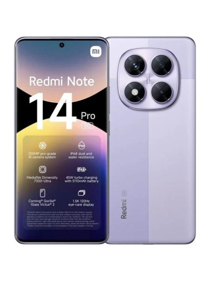 Movil xiaomi redmi note 14 pro 5g 12 - 512gb purpura Movil xiaomi redmi note 14 pro 5g 12 - 512gb purpura