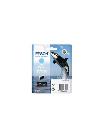 Cartucho tinta epson t760540 cian claro supercolor p600sc - p600 - orca