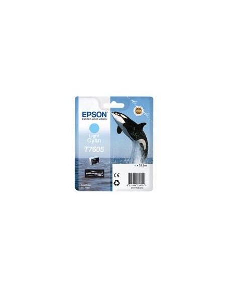Cartucho tinta epson t760540 cian claro supercolor p600sc - p600 - orca