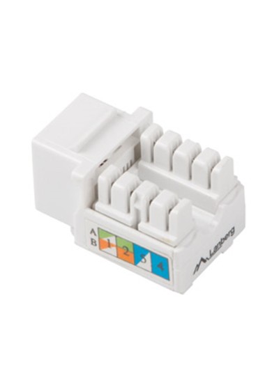 Conector keystone lanberg cat 5e utp rj45 90 grados