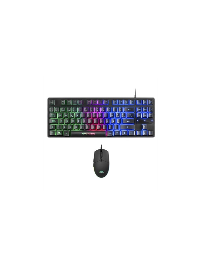 Kit teclado + raton mars gaming mcptkles rgb Kit teclado + raton mars gaming mcptkles rgb