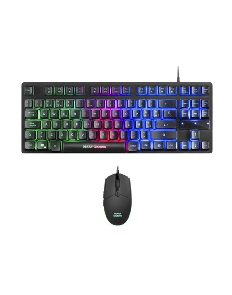 Kit teclado + raton mars gaming mcptkles rgb