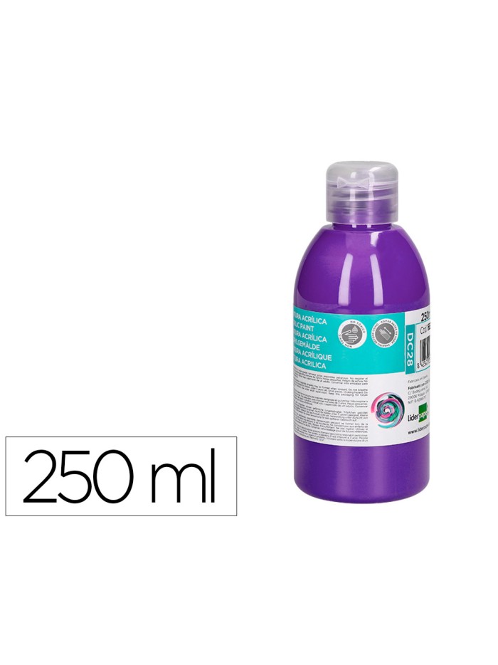 Pintura acrilica liderpapel bote de 250 ml violeta Pintura acrilica liderpapel bote de 250 ml violeta