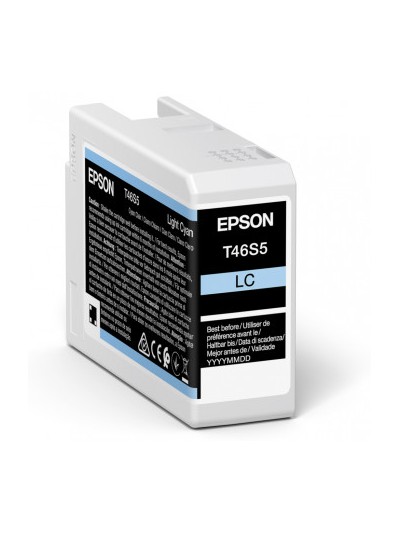 Cartucho tinta epson singlepack light cyan t46s5 ultrachrome pro 10 ink 25ml sc - p700