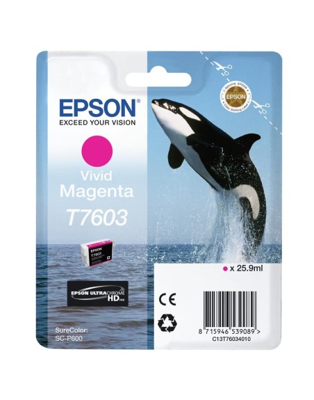Cartucho tinta epson surecolor sc - p600 magenta