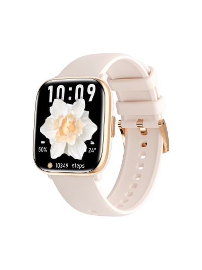 Reloj smartwatch myphone pastel gold cream