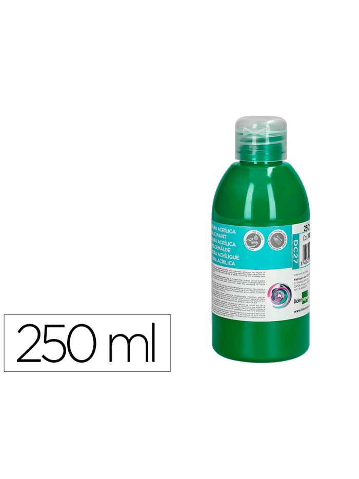 Pintura acrilica liderpapel bote de 250 ml verde oscuro Pintura acrilica liderpapel bote de 250 ml verde oscuro