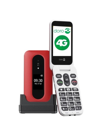 Telefono movil doro leva l30 - 2.8 pulgadas - 4g - rojo - blanco