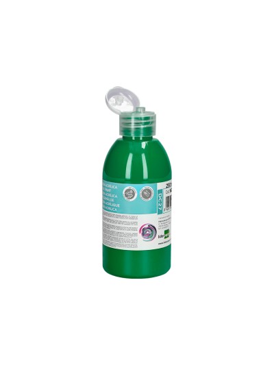 Pintura acrilica liderpapel bote de 250 ml verde oscuro