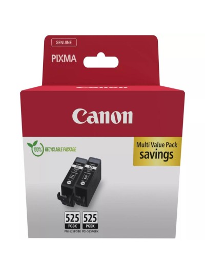 Pack cartucho tinta canon pgi - 525pgbk