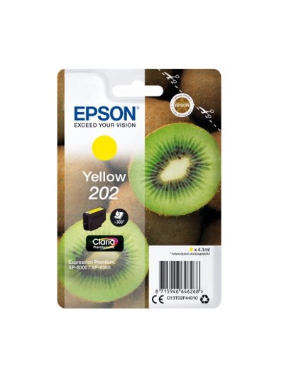 Cartucho tinta epson c13t02f44010 singlepack amarillo 202 claria premium ink xp - 6000 - xp - 6005 - kiwi