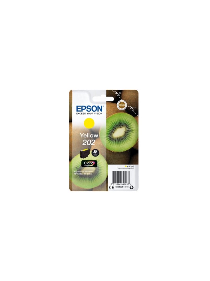 Cartucho tinta epson c13t02f44010 singlepack amarillo 202 claria premium ink xp - 6000 - xp - 6005 - kiwi Cartucho tinta epson c13t02f44010 singlepack amarillo 202 claria premium ink xp - 6000 - xp - 6005 - kiwi