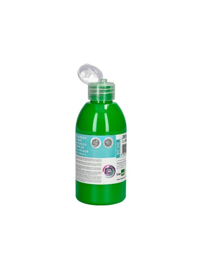 Pintura acrilica liderpapel bote de 250 ml verde