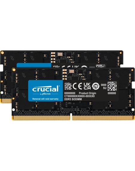 Memoria ram ddr5 32gb crucial - sodimm - 4800 mhz - pc5 38400 cl40