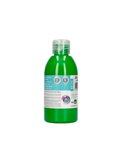Pintura acrilica liderpapel bote de 250 ml verde