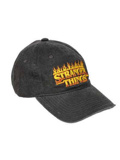 Gorra visera curva adulto stranger things negra
