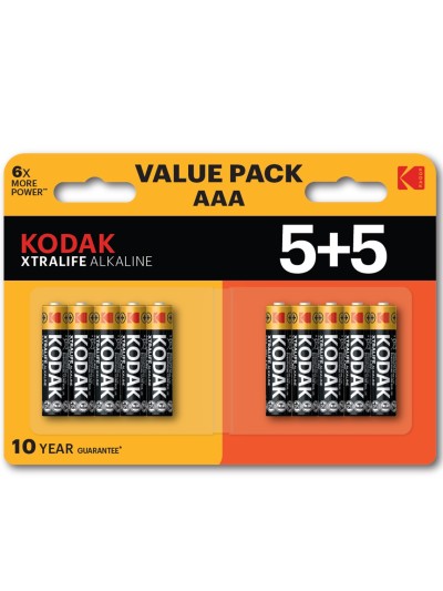 Blister pilas kodak alcalina xtralife aaa lr3 - blister 5+5