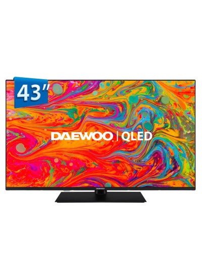 Tv daewoo 43 pulgadas qled 4k uhd - 43dm65qv - smart tv