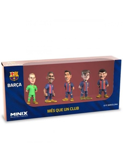 Pack 5 figuras minix fc barcelona