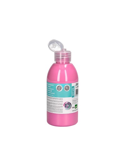 Pintura acrilica liderpapel bote de 250 ml rosa